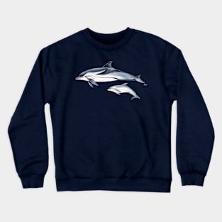 Striped dolphin Crewneck Sweatshirt